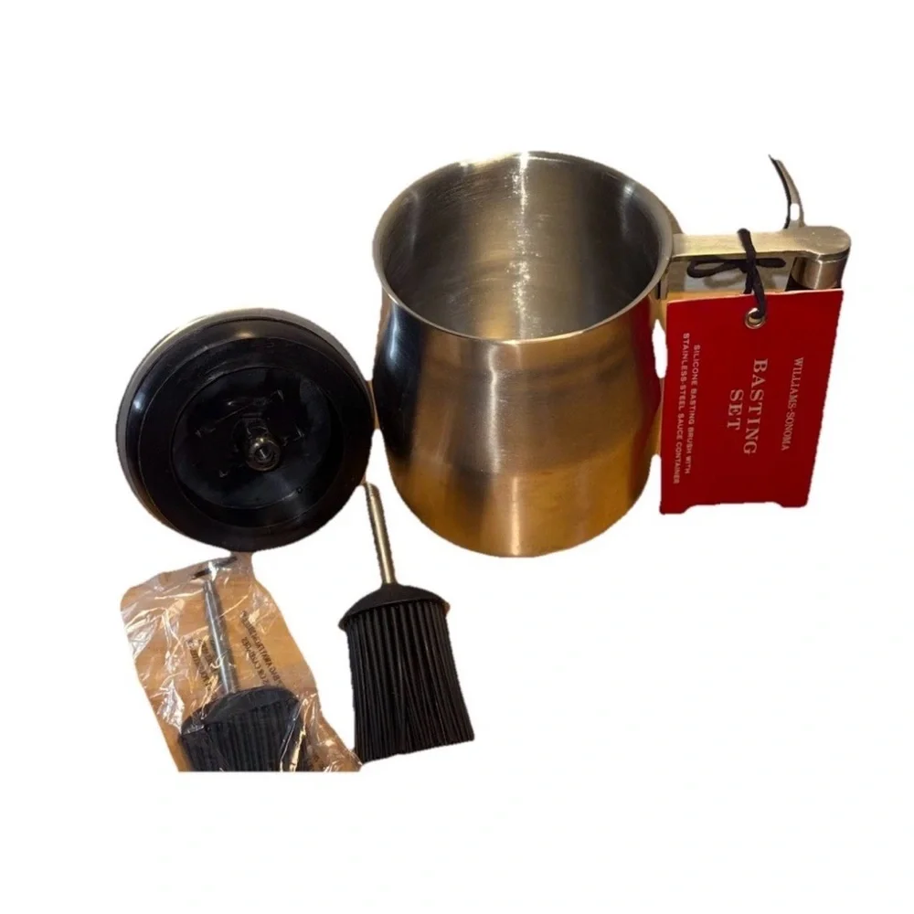 Williams Sonoma Stainless Steel Basting Set with Brushes
